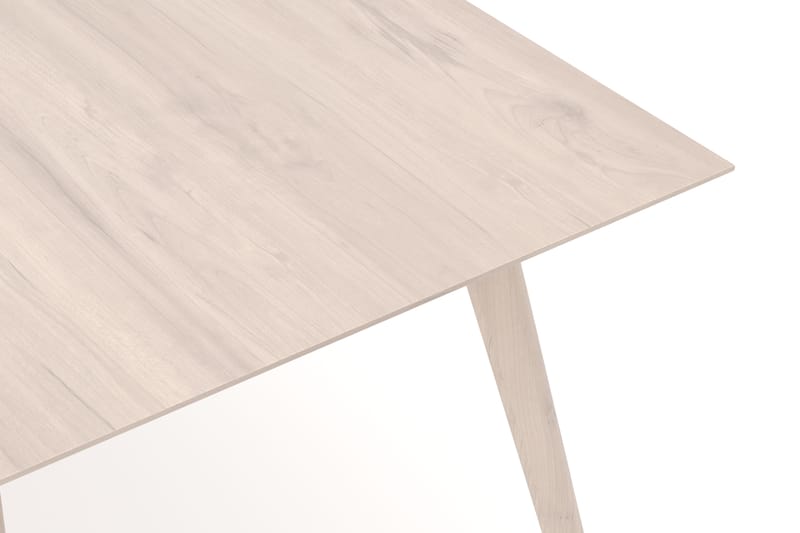 Tyrö Rektangulär Matbord & köksbord 190x90 cm Askträ - Whitewash - Möbler - Matplats - Matbord & köksbord