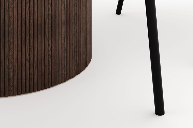 Uppveda Matbord 120 cm Rund med 4 Berit Stolar - Brun - Möbler - Matplats - Matgrupp & matbord med stolar