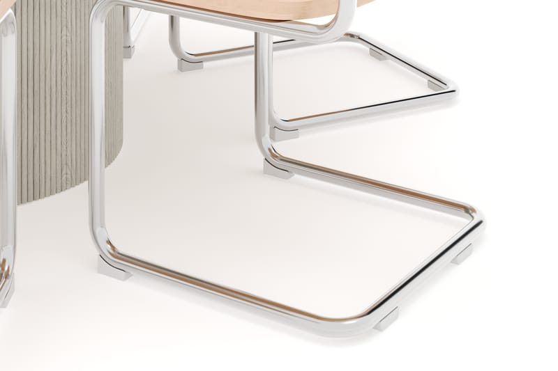 Uppveda Matbord 120 cm Rund med 6 st Build Matstolar - Vit - Möbler - Matplats - Matgrupp & matbord med stolar