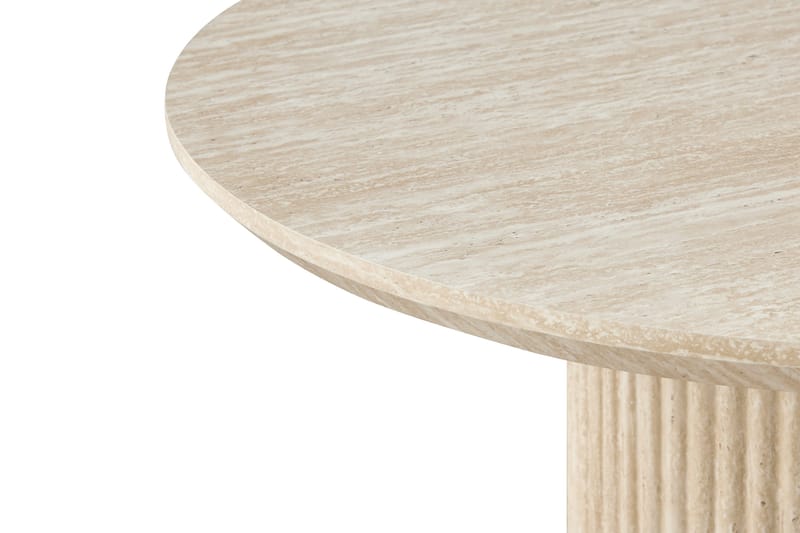 Uppveda Ovalt Matbord 180x90 cm Travertin Utseende - Beige - Möbler - Matplats - Matbord & köksbord