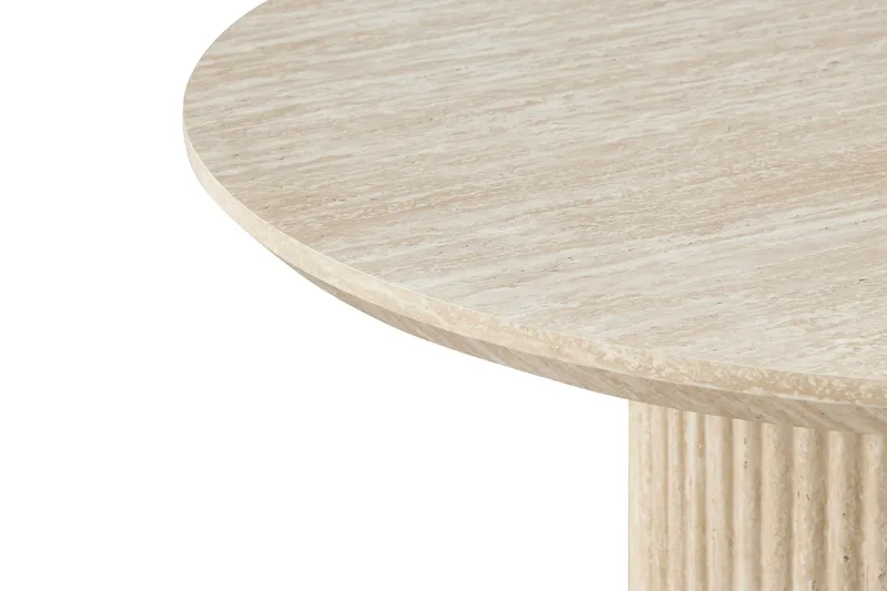 Uppveda Ovalt Matbord 180x90 cm Travertin Utseende - Beige - Möbler - Matplats - Matbord & köksbord