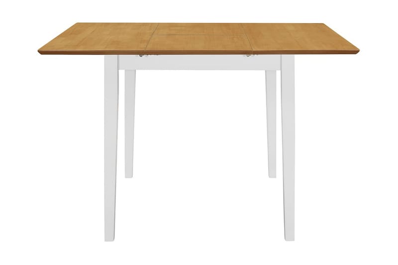 Utdragbart matbord (80-120)x80x74 cm vit MDF - Vit - Bord - Matbord & köksbord