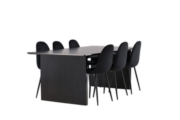 Vail Matbord 200 cm med 6 Polar Köksstol - Möbler - Matplats - Matgrupp & matbord med stolar