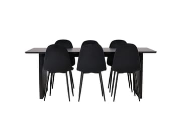Vail Matbord 200 cm med 6 Polar Köksstol - Möbler - Matplats - Matgrupp & matbord med stolar