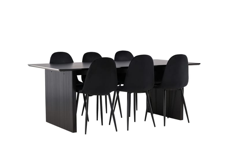 Vail Matbord 200 cm med 6 Polar Köksstol - Möbler - Matplats - Matgrupp & matbord med stolar