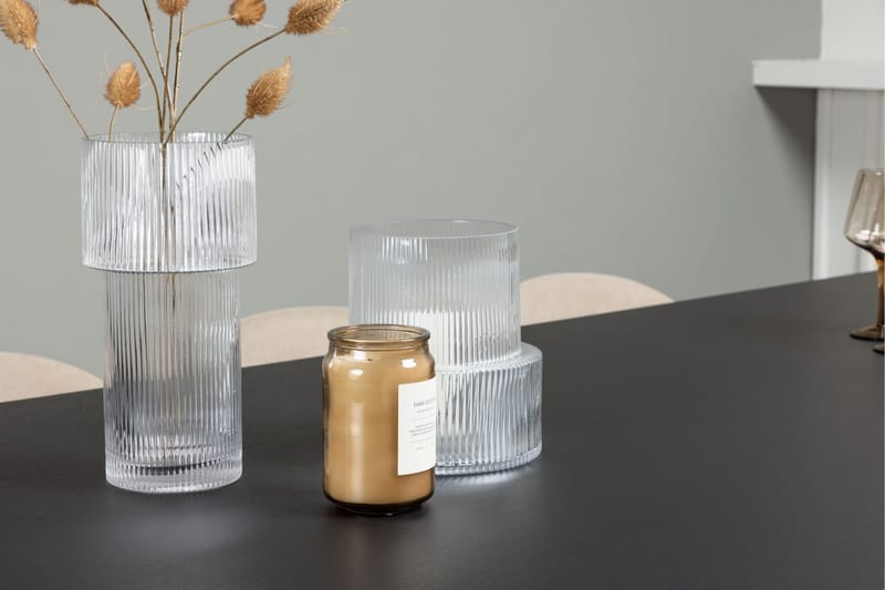 Vail Matgrupp 200 cm Rektangulär med 6 Velvet stolar - Beige - Möbler - Matplats - Matgrupp & matbord med stolar