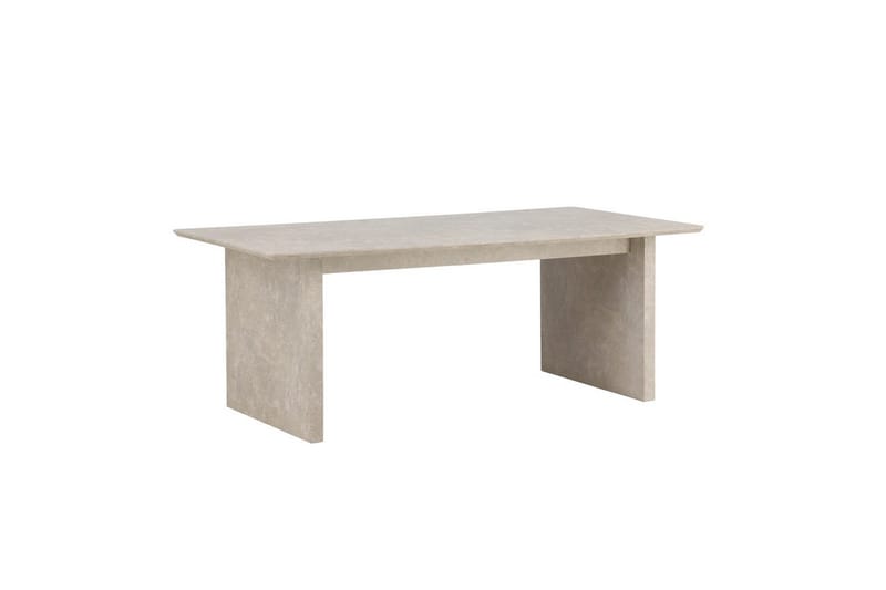 Vail Stort Rektangulärt Matbord 200 cm med Trä- och Ekutseende - Beige - Möbler - Matplats - Matbord & köksbord