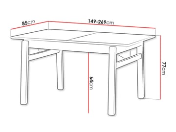Valden Matbord 85x77 cm - Ljus ek - Möbler - Matplats - Matbord & köksbord