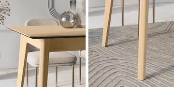 Valden Utdragbart Rektangulärt Matbord 145 cm med Ljus Ek-utseende - Brun - Möbler - Matplats - Matbord & köksbord