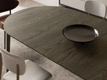 Valden Utdragbart Runt Matbord 120–240 cm i Trä med Ekutseende - Brun - Möbler - Matplats - Matbord & köksbord