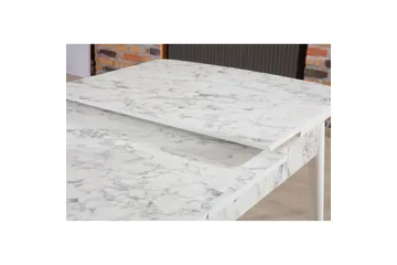 Valric Matbord 132 cm Rektangulär - Vit/Grå - Möbler - Matplats - Matbord & köksbord