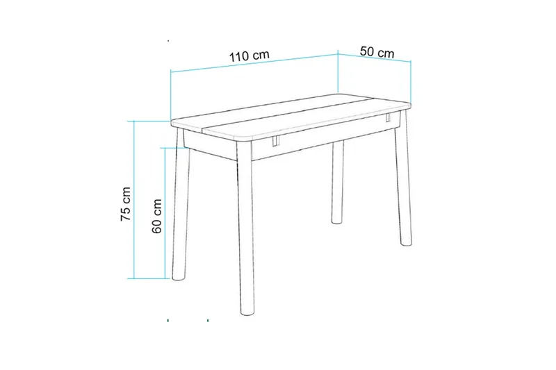 Valsot Matbord 110 cm - Ek - Möbler - Matplats - Matbord & köksbord