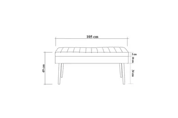 Valsot Matgrupp 129 cm Rektangulär - Natur/Grå - Möbler - Matplats - Matgrupp & matbord med stolar