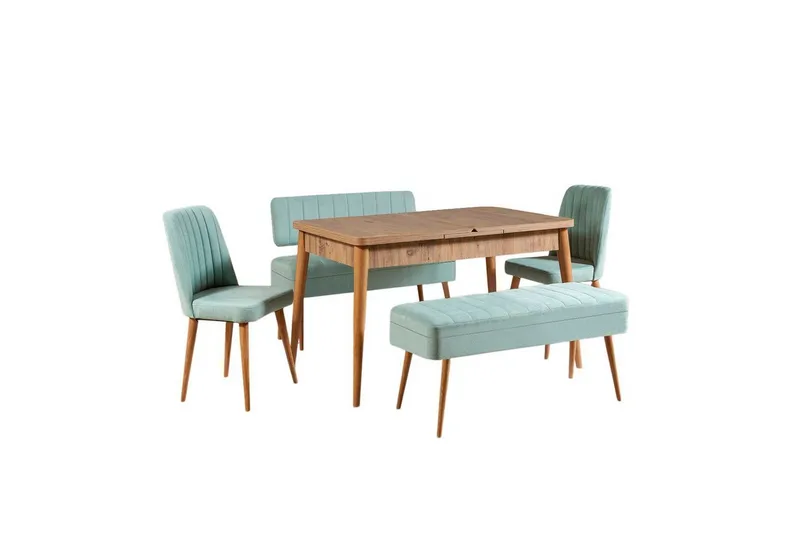 Valsot Matgrupp 129 cm Rektangulär, Natur/Grön