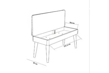 Valsot Matgrupp 129 cm Rektangulär - Natur/Grön - Möbler - Matplats - Matgrupp & matbord med stolar