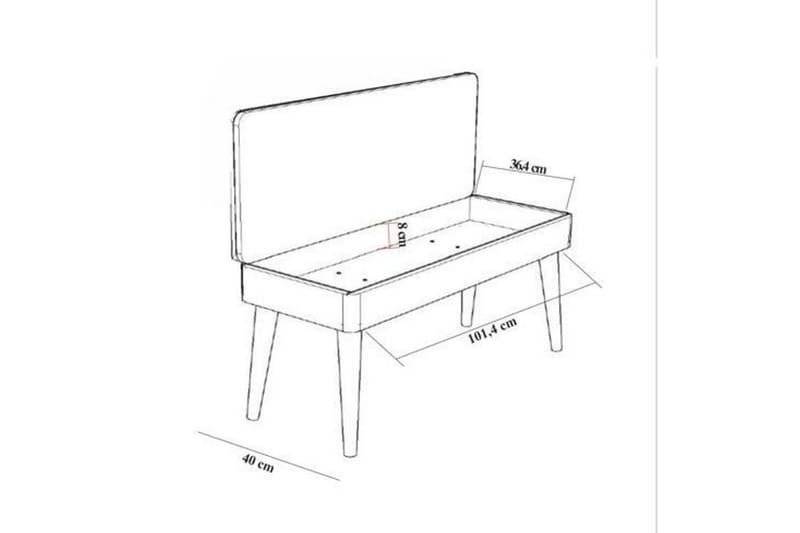 Valsot Matgrupp 129 cm Rektangulär - Natur/Grön - Möbler - Matplats - Matgrupp & matbord med stolar