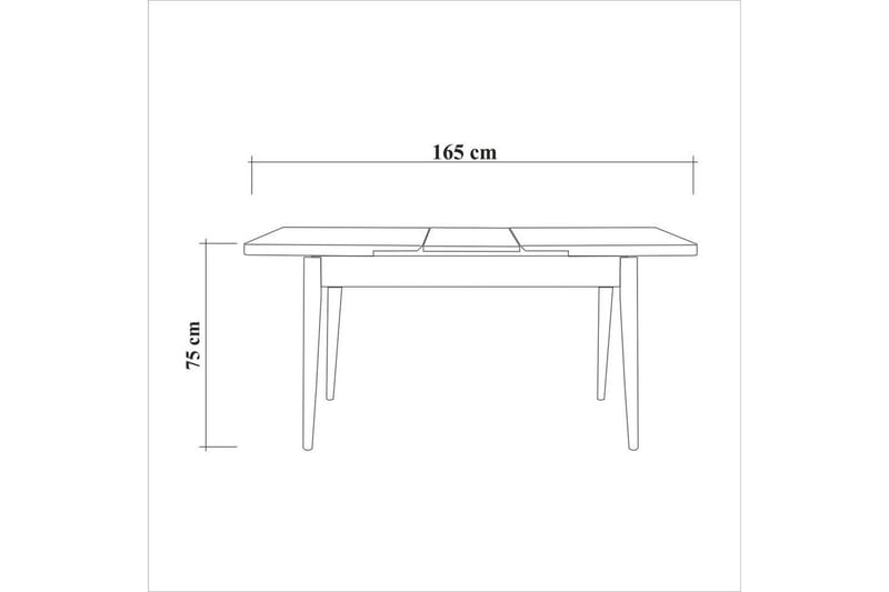 Valsot Matgrupp 130 cm Rektangulär - Natur - Möbler - Matplats - Matgrupp & matbord med stolar
