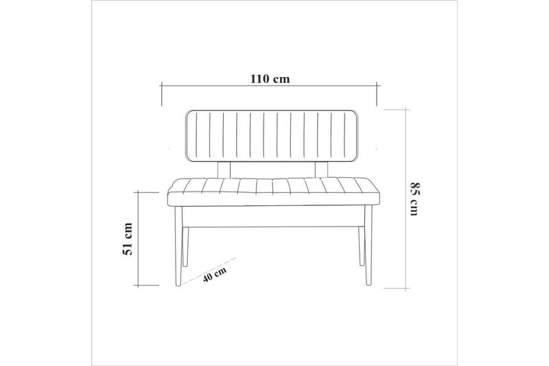 Valsot Matgrupp 130 cm Rektangulär - Natur - Möbler - Matplats - Matgrupp & matbord med stolar