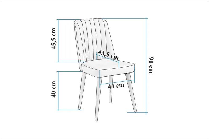 Valsot Matgrupp Rektangulär - Beige - Möbler - Matplats - Matgrupp & matbord med stolar