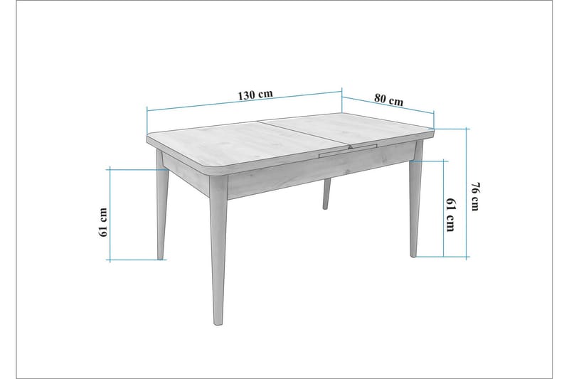 Valsot Matgrupp Rektangulär - Beige - Möbler - Matplats - Matgrupp & matbord med stolar