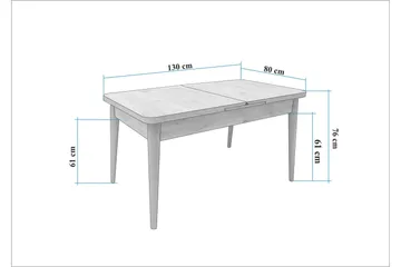 Valsot Matgrupp Rektangulär - Beige - Möbler - Matplats - Matgrupp & matbord med stolar