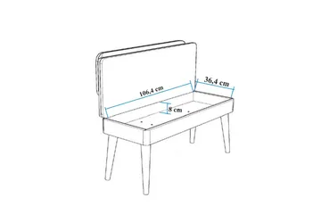 Valsot Matgrupp Rektangulär - Beige - Möbler - Matplats - Matgrupp & matbord med stolar