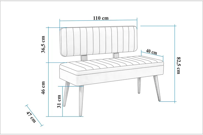 Valsot Matgrupp Rektangulär - Mörkgrå - Möbler - Matplats - Matgrupp & matbord med stolar