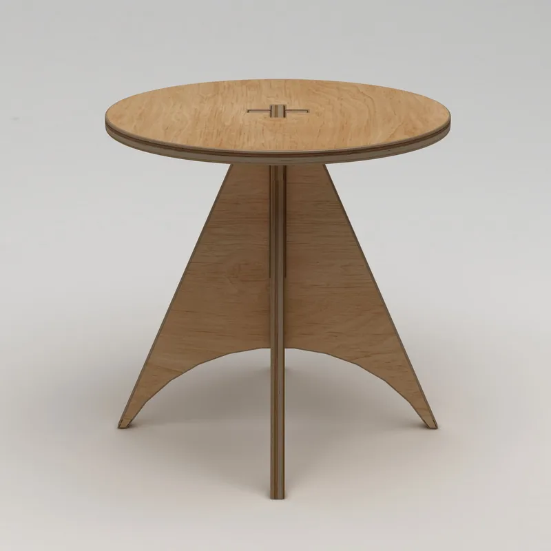 Velora Matbord 75 cm, Naturligt trä