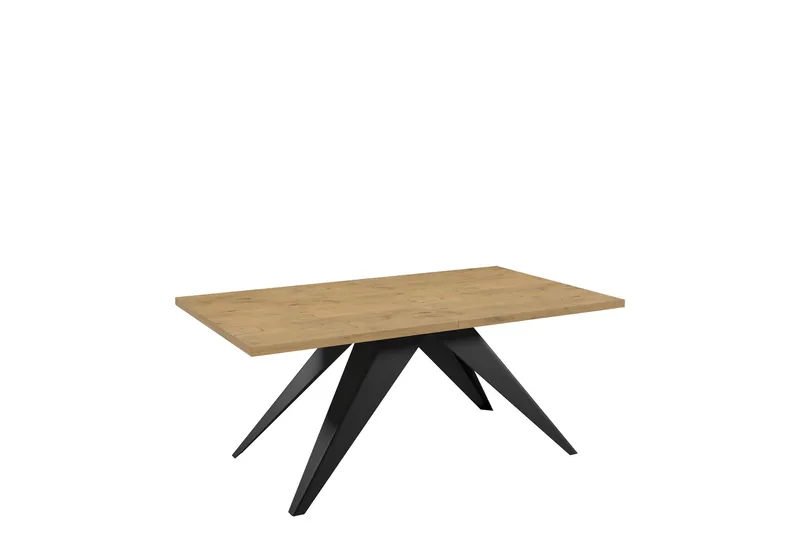 Vento Matbord 240 cm, Svart/Beige