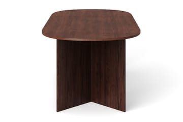 Vera Matbord Oval 220x100 cm Fanér - Valnöt - Möbler - Matplats - Matbord & köksbord