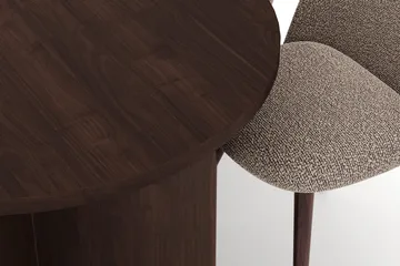 Vera Matgrupp oval 180 cm med 6 Nibe Plus Matstolar - Valnöt - Möbler - Matplats - Matgrupp & matbord med stolar