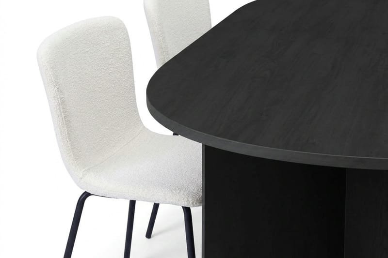 Vera Matgrupp rektangulärt 180 cm Svart med 6 Katy Matstolar - Svart - Möbler - Matplats - Matgrupp & matbord med stolar