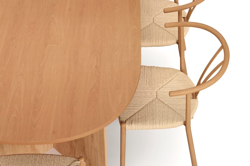 Vera Matgrupp rektangulärt 220 cm Ek med 6 Elysia Matstolar - Ek - Möbler - Matplats - Matgrupp & matbord med stolar