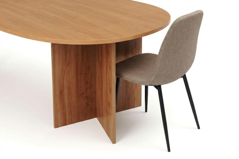 Vera Matgrupp rektangulärt 220 cm Ek med 6 Nibe Matstolar - Ek - Möbler - Matplats - Matgrupp & matbord med stolar