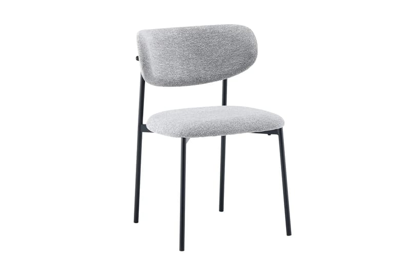 Vera Matgrupp runt 130 cm med 6 Lucy Matstolar - Svartlaserad ek - Möbler - Matplats - Matgrupp & matbord med stolar