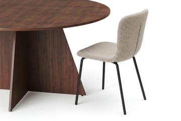 Vera Matgrupp runt 150 cm Valnöt med 6 Katy Matstolar - Valnöt - Möbler - Matplats - Matgrupp & matbord med stolar