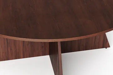 Vera Runt Matbord 150 cm med Trä- och Valnötsutseende - Valnöt - Möbler - Matplats - Matbord & köksbord