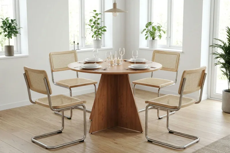 Vera Runt Matbord ø110 cm Fanér - Ek - Möbler - Matplats - Matbord & köksbord