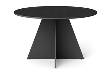 Vera Runt Matbord ø130 cm Fanér - Svart - Möbler - Matplats - Matbord & köksbord