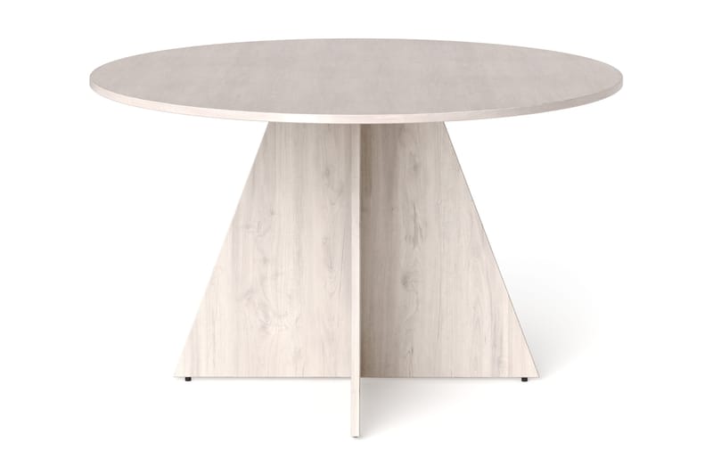 Vera Runt Matbord ø130 cm Fanér - Vitlaserad ek - Möbler - Matplats - Matbord & köksbord