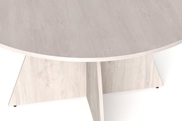 Vera Runt Matbord ø130 cm Fanér - Vitlaserad ek - Möbler - Matplats - Matbord & köksbord