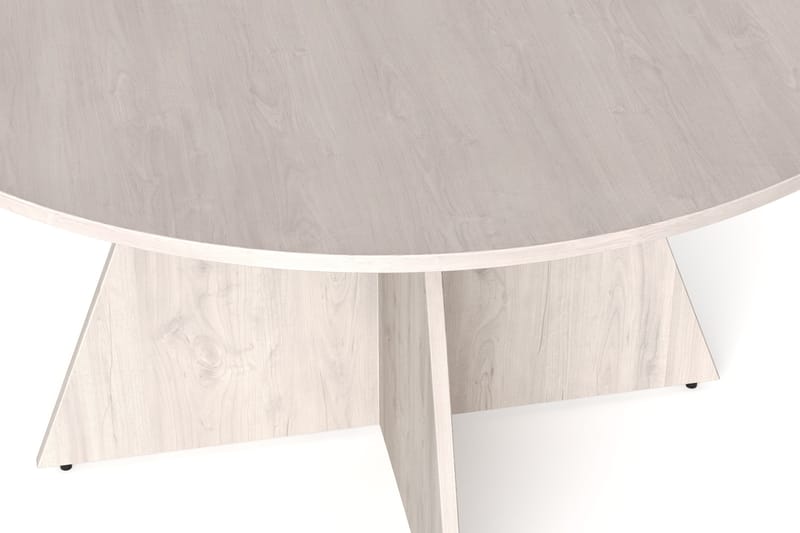 Vera Runt Matbord ø130 cm Fanér - Vitlaserad ek - Möbler - Matplats - Matbord & köksbord
