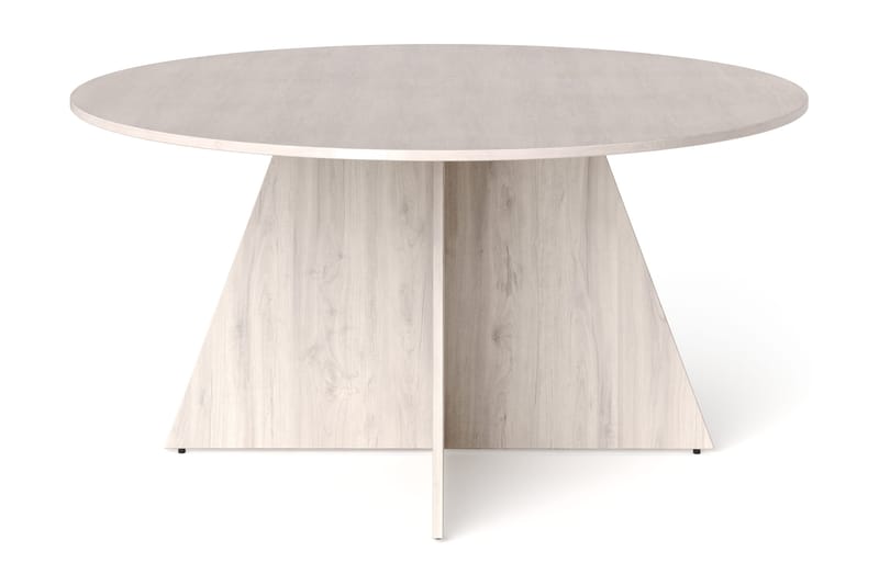 Vera Runt Matbord ø150 cm Fanér - Vitlaserad ek - Möbler - Matplats - Matbord & köksbord