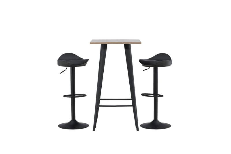 VESTERBY Matgrupp  60 cm Rektangulär Svart med 2 VENESTO Stolar - Möbler - Matplats - Matgrupp & matbord med stolar
