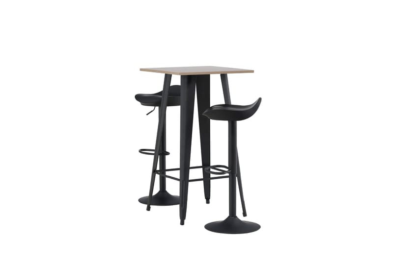 VESTERBY Matgrupp  60 cm Rektangulär Svart med 2 VENESTO Stolar - Möbler - Matplats - Matgrupp & matbord med stolar