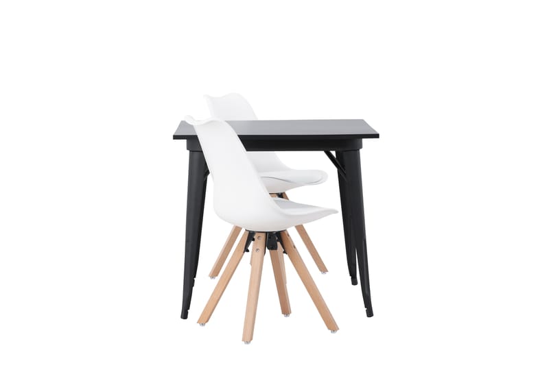VESTERBY Matgrupp  80 cm Rektangulär Svart med 2 Zeno Stolar - Möbler - Matplats - Matgrupp & matbord med stolar