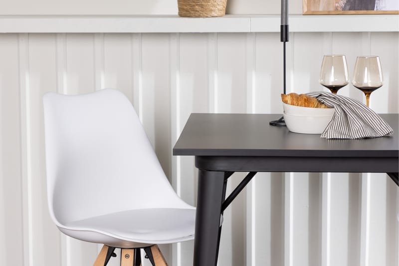 VESTERBY Matgrupp  80 cm Rektangulär Svart med 2 Zeno Stolar - Möbler - Matplats - Matgrupp & matbord med stolar