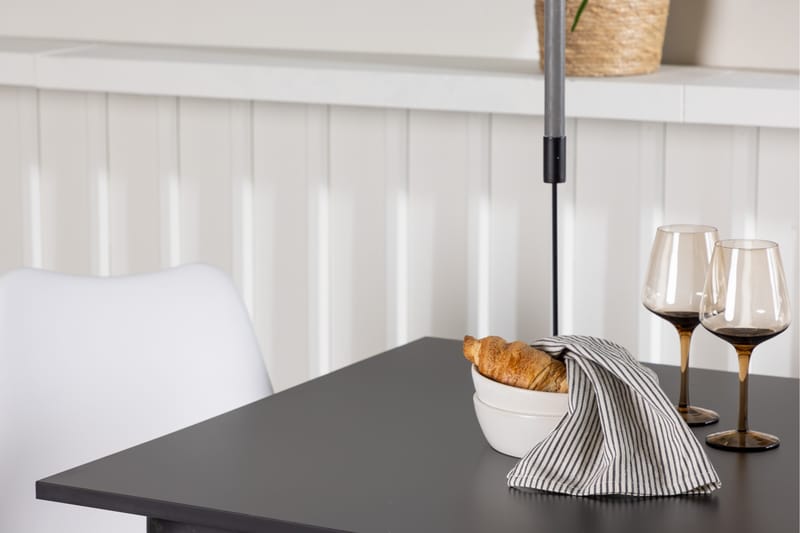 VESTERBY Matgrupp  80 cm Rektangulär Svart med 2 Zeno Stolar - Möbler - Matplats - Matgrupp & matbord med stolar