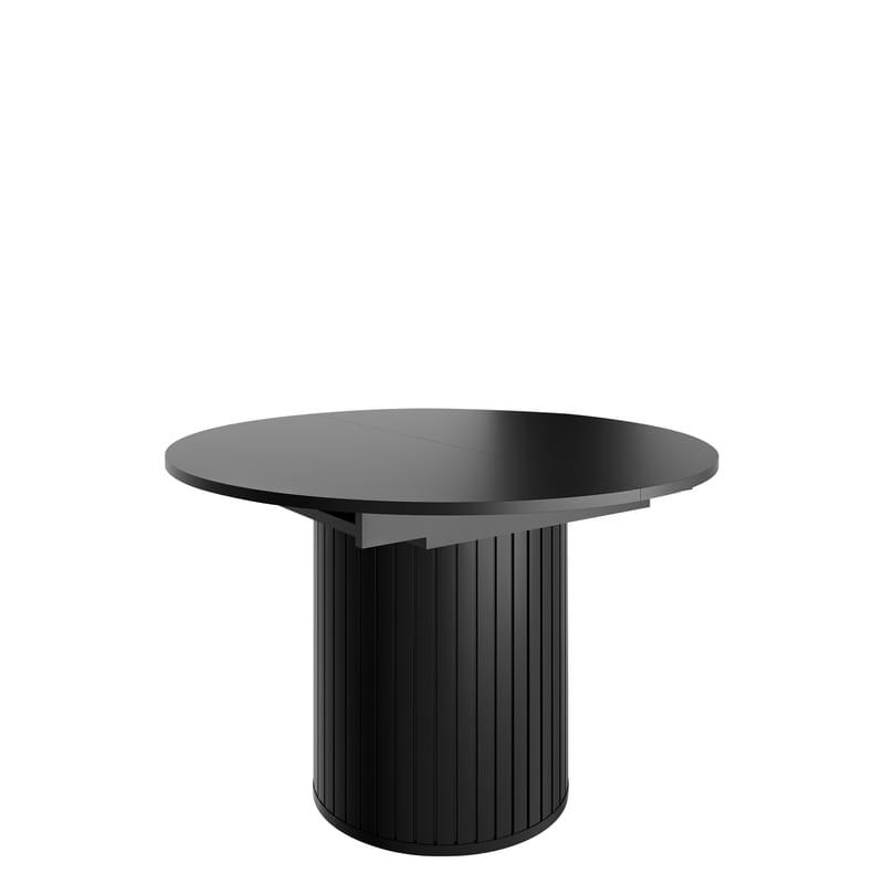 Veyricor Förlängningsbart Matbord 120-160 cm Rund - Svart - Möbler - Matplats - Matbord & köksbord