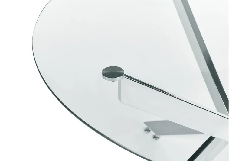 Vincenzo Matbord 120 cm Rund - transparent/Silver - Möbler - Matplats - Matbord & köksbord